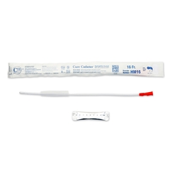 Cure Medical Urethral Catheter Cure Catheter Straight Tip Hydrophilic Coated Plastic 16 Fr. 16