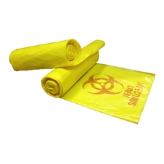 Colonial Bag Infectious Linen Bag Bag 40 - 45 gal. Yellow Bag LLDPE 40 x 46