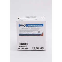 Ek Immunohematology Reagent Saline Blood Bank 0.85% 10 Liter, 1/EA