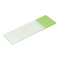 Globe Scientific Microscope Slide 1324 Series 25 X 75 X 1 mm Green Frosted End, 1440/CS