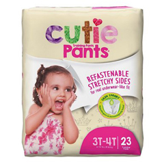 First Quality Cutie Pants™ Girls Training Pants, 3T-4T, 23 EA/BG
