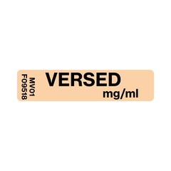MedVision Drug Label MedVision® Anesthesia Label Versed mg/mL Orange 5/ ...