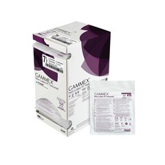 Ansell Surgical Glove GAMMEX&reg; Non-Latex PI Textured Size 7.5 Sterile Polyisoprene Standard Cuff Length Fully Textured White Chemo Tested, 200/CS