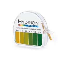 Micro Essentials pH Paper in Dispenser Hydrion&reg; 3.0 to 5.5, 1/RL