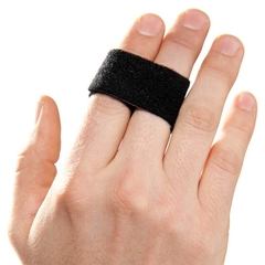 3 Point Products Finger Wrap Splint 3pp Buddy Loops Adult One Size Fits Most Hook and Loop Strap Closure Finger Black