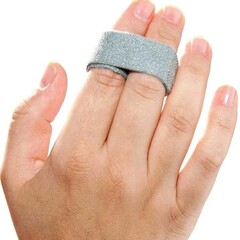3 Point Products Finger Wrap Splint 3pp&reg; Buddy Loops&reg; Adult One Size Fits Most Hook and Loop Strap Closure Finger Gray, 25/BX