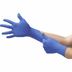Microflex Medical Exam Glove MICROFLEX Cobalt Small NonSterile Nitrile Standard Cuff Length Fully Textured Blue Not Rated, 100 per Box