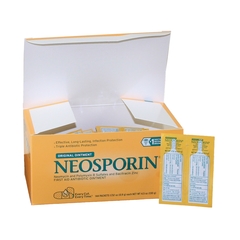 Johnson & Johnson First Aid Antibiotic Neosporin Ointment 0.9 Gram Individual Packet, 1728 EA/CS