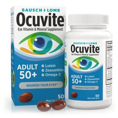 Valeant Pharmaceuticals Ocuvite&reg; Adult 50+ Multivitamin Supplement, Ascorbic Acid/Vitamin E, 30 IU - 150 mg Strength, Softgel, 50 per Bottle
