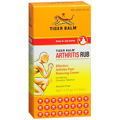 Prince of Peace Topical Pain Relief Tiger Balm Arthritis Rub 11% - 11% Strength Camphor / Menthol Cream 4 oz.