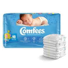 Attends Comfees&reg; Disposable Diapers, Newborn, 42 EA/BG