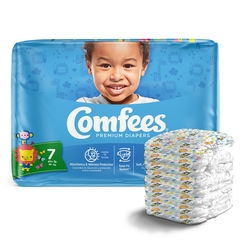 Attends Baby Diaper Comfees Tab Closure Size 7 Disposable, 20 EA/BG