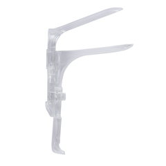McKesson Vaginal Speculum McKesson Graves NonSterile Office Grade Plastic Small Double Blade Duckbill Disposable Without Light Source Capability