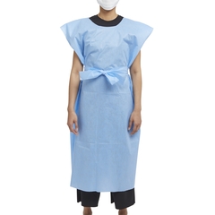 HPK Industries Patient Exam Gown X-Large Blue Disposable, 50/CS