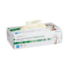 McKesson Confiderm&reg; NonSterile Powder Free Latex Exam Gloves - 100/Box