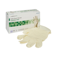 McKesson Confiderm&reg; NonSterile Powder Free Latex Exam Gloves - 100/Box