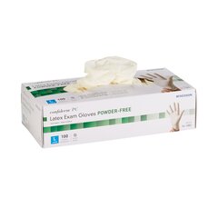 McKesson Exam Glove Confiderm NonSterile Powder Free Latex Textured Ivory Large Ambidextrous, 1000 EA/CS