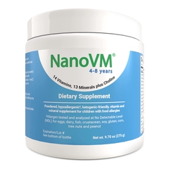 Solace Nutrition Pediatric Oral Supplement NanoVM&reg; 4-8 Years Unflavored 275 Gram Can Powder