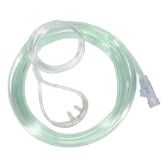Sun Med ETCO2 Nasal Sampling Cannula with O2 Delivery Salter Labs&reg; Adult Curved Prong / NonFlared Tip 14 Foot O2 / 14 Foot CO2 Line