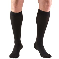 Truform Compression Stocking Truform&reg; Knee High 2X-Large Black Closed Toe, 1/EA