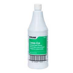 Ecolab Lemon-Eze&reg; Surface Cleaner, Manual Squeeze, Cream, 32 oz. Bottle, Lemon Scent, NonSterile