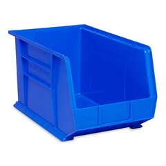 Uline Storage Bin Uline&reg; Blue Plastic 10 X 11 X 18 Inch, 1/EA