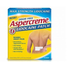 MON1093076BX - Aventis Pharmaceuticals - Topical Pain Relief Aspercreme 4% Strength Lidocaine Patch 5 per Box, 5/BX