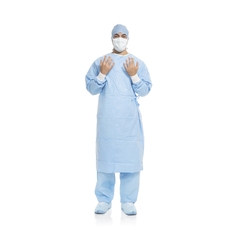 Halyard Surgical Gown with Towel Aero Blue X-Large Blue Sterile AAMI Level 3 Disposable, 1/EA