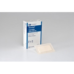 Cardinal Health Silicone Foam Dressing Kendall™ Border Foam Gentle Adhesion 3-1/2 x 5-1/2