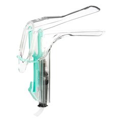 Welch Allyn Vaginal Speculum KleenSpec 590 Series Premium Pederson NonSterile Office Grade Acrylic Medium Double Blade Duckbill Disposable Built-In Light Source