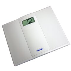 Health O Meter Floor Scale, Digital Audio Display, 550 lbs./250 kg Capacity, White, AAA Battery Operated (Included), 2 per Case