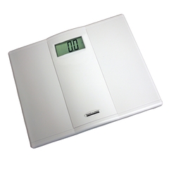 Health O Meter Floor Scale, Digital Audio Display, 400 lbs./180 kg Capacity, White, AAA Battery Operated (Included), 2 per Case
