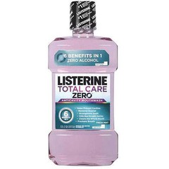 J & J Healthcare Systems Mouthwash Listerine&reg; Total Care Zero&reg; 1 Liter Fresh Mint Flavor, 6/CS