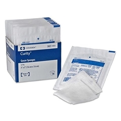 Cardinal Health USP Type VII Gauze Sponge Curity Gauze 16-Ply 4 X 4 Inch Square Sterile, 1/EA