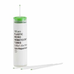 McKesson Capillary Blood Collection Tube Ammonium Heparin Additive Without Closure Plastic Tube, 10 per Box