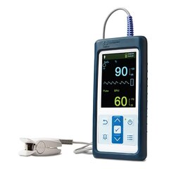 Cardinal Health Handheld Pulse Oximeter Nellcor PM10N Battery Operated Audible and Visual Alarm
