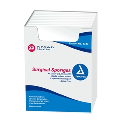 Dynarex Gauze Spng 3X3 12Ply 2/PK 25Pk/BX 48Bx/CSdynrex, 2400 EA/CS
