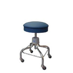 Pedigo Products Exam Stool Screw Shaft, Spin Lift 2 Inch Double Ball Bearing Casters, 4 Casters Black, 1/EA