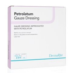 MON946690EA - Dermarite - Impregnated Dressing DermaRite 3 x 9" Gauze Petrolatum Sterile, 1/EA