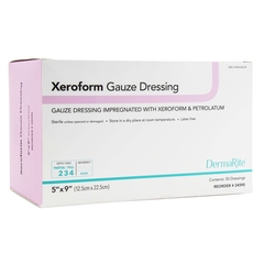 Dermarite Impregnated Dressing5 X 9 Inch Gauze Xeroform / Petrolatum Sterile