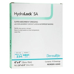 Dermarite Absorbent Dressing HydraLock™ SA 4 X 4 Inch