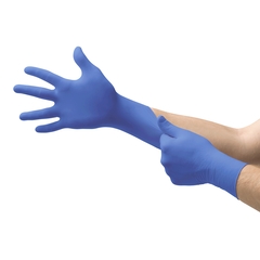 Microflex Medical Exam Glove MICROFLEX Cobalt Large NonSterile Nitrile Standard Cuff Length Fully Textured Blue Not Rated, 100/BX