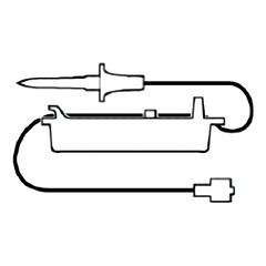 Smiths Medical IV Pump Set CADD Pump Without Ports 125 - 250 mL / Hr Drip Rate Without Filter 78 Inch Tubing Solution