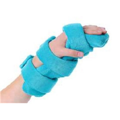 MON955457EA - Alimed - Wrist / Hand Splint Pedi Comfy™ Foam / Metal Left or Right Hand Turquoise Medium, 1/EA