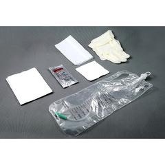 Amsino International Intermittent Catheter Kit AMSure R-Polished Closed System / Urethral 14 Fr. Without Balloon Lubricated PVC, 50 EA/CS