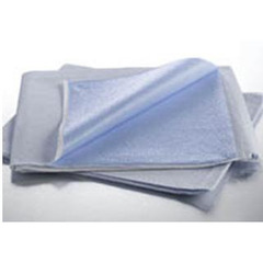 GF Health Stretcher Sheet Standard 40 W X 90 L Inch Blue Tissue / Poly / Tissue Disposable, 50/CS