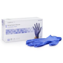 McKesson Exam Glove Confiderm NonSterile Powder Free Nitrile Textured Fingertips Blue X-Large Ambidextrous, 2300 EA/CS