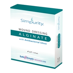 Safe n Simple Calcium Alginate Dressing with Silver Simpurity 4