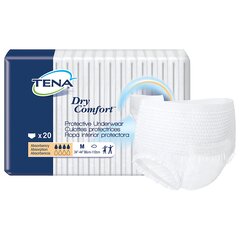 Essity Unisex Adult Absorbent Underwear TENA&reg; Dry Comfort™ Pull On with Tear Away Seams Medium Disposable Moderate Absorbency