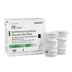McKesson Blood Glucose Test Strips McKesson TRUE METRIX&reg; 100 Test Strips per Box